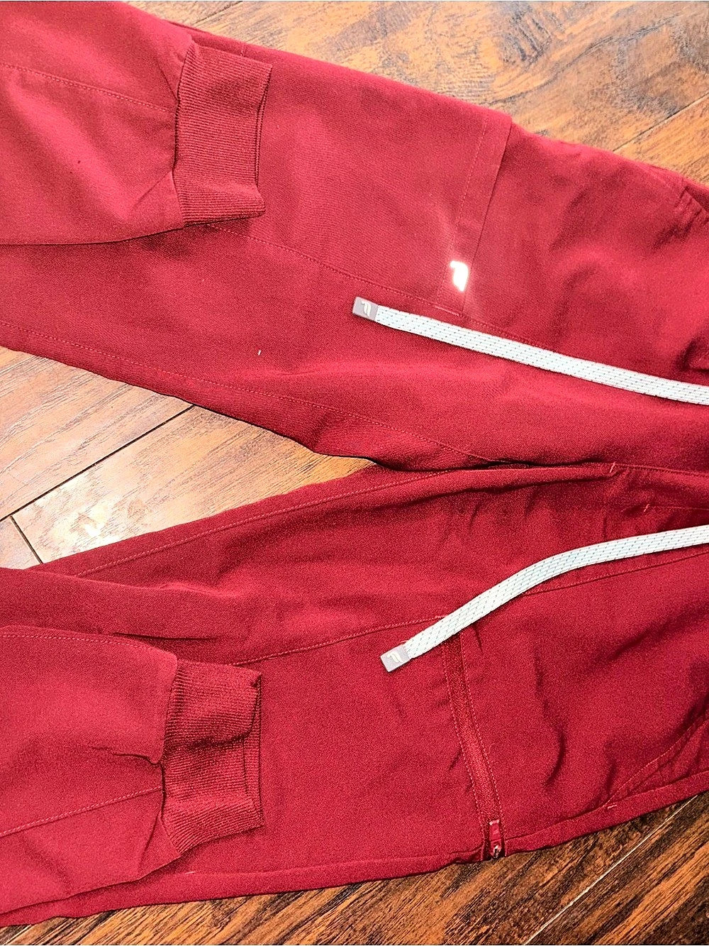Red scrub joggers